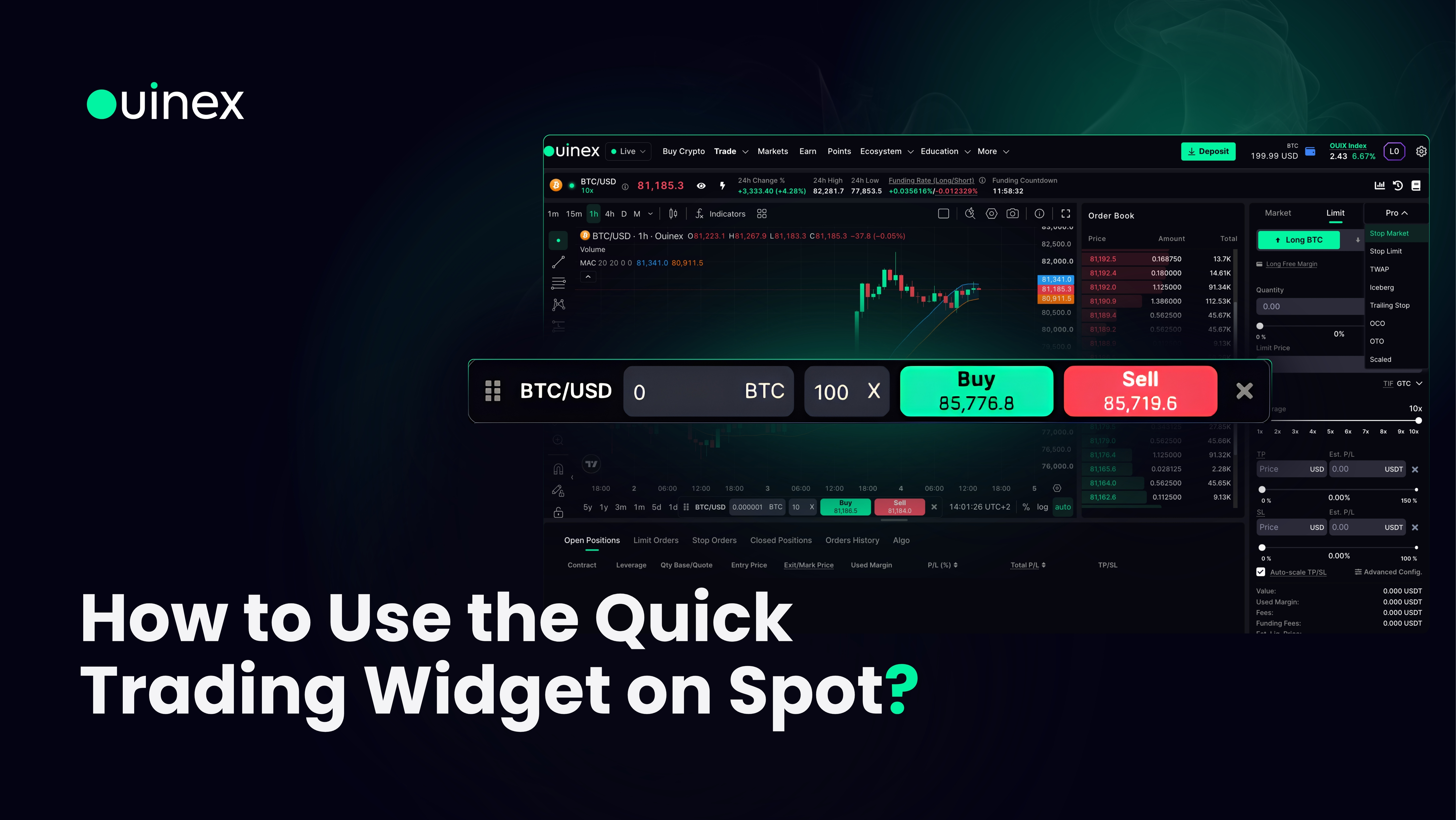 How to Use the Quick Trading Widget — banner