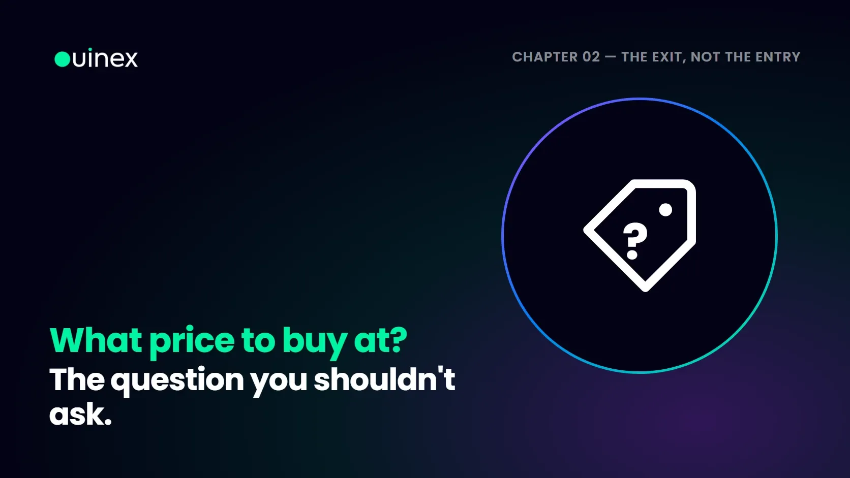 Cover image for What Price to Buy At? The Question You Shouldn't Ask, Samuel Rondot Vault