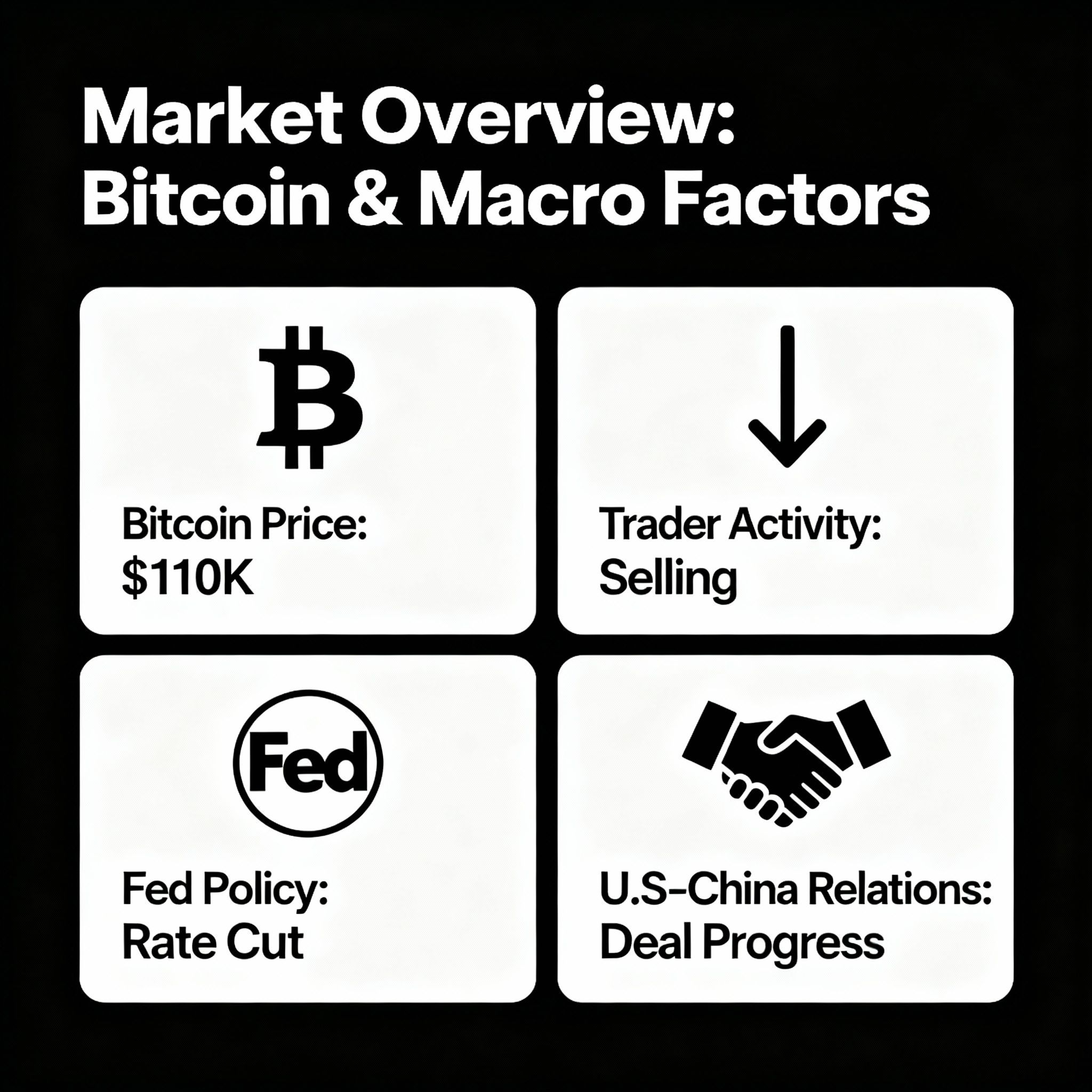 Bitcoin Tests $110K as Traders Sell