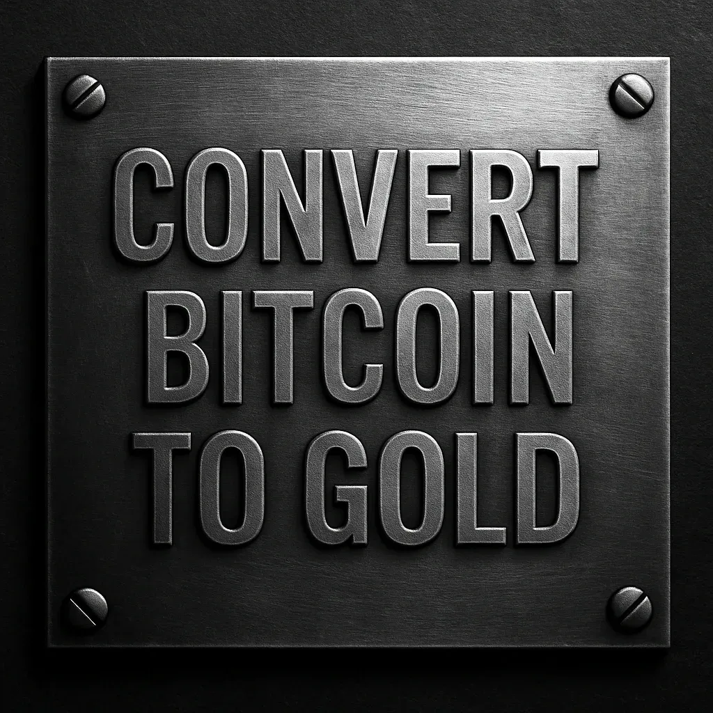 Converting Bitcoin to gold without paying tax