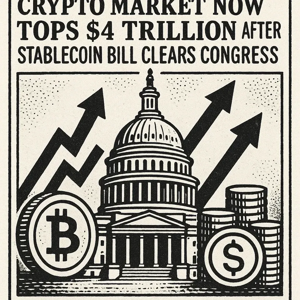 Crypto Market Now Tops $4 Trillion