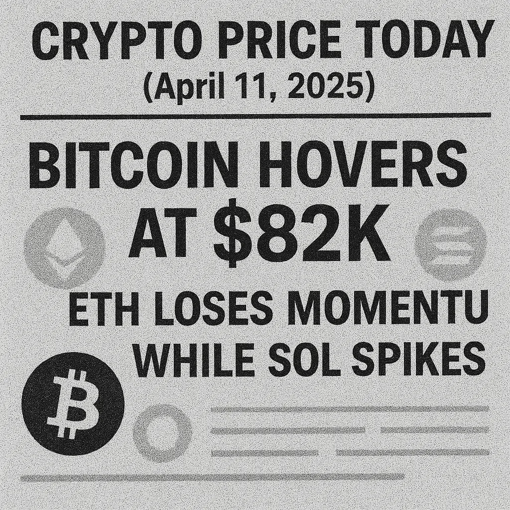 Crypto Price Today (April 11, 2025)