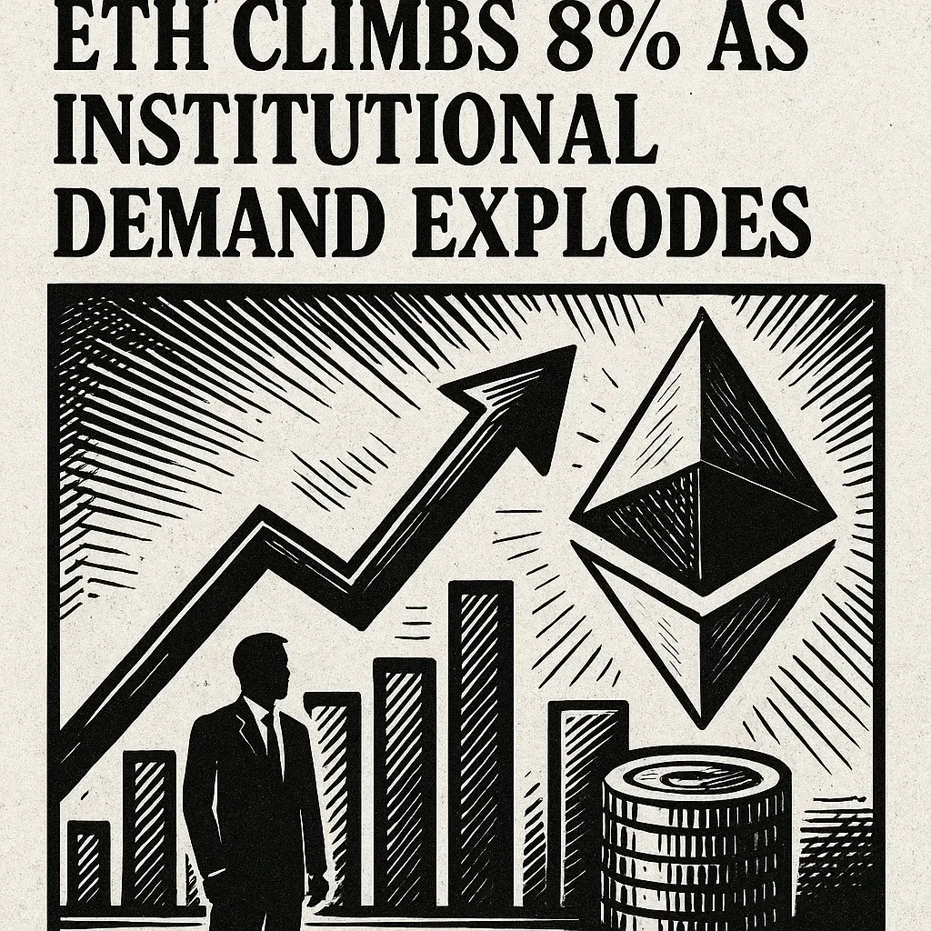ETH Climbs 8%