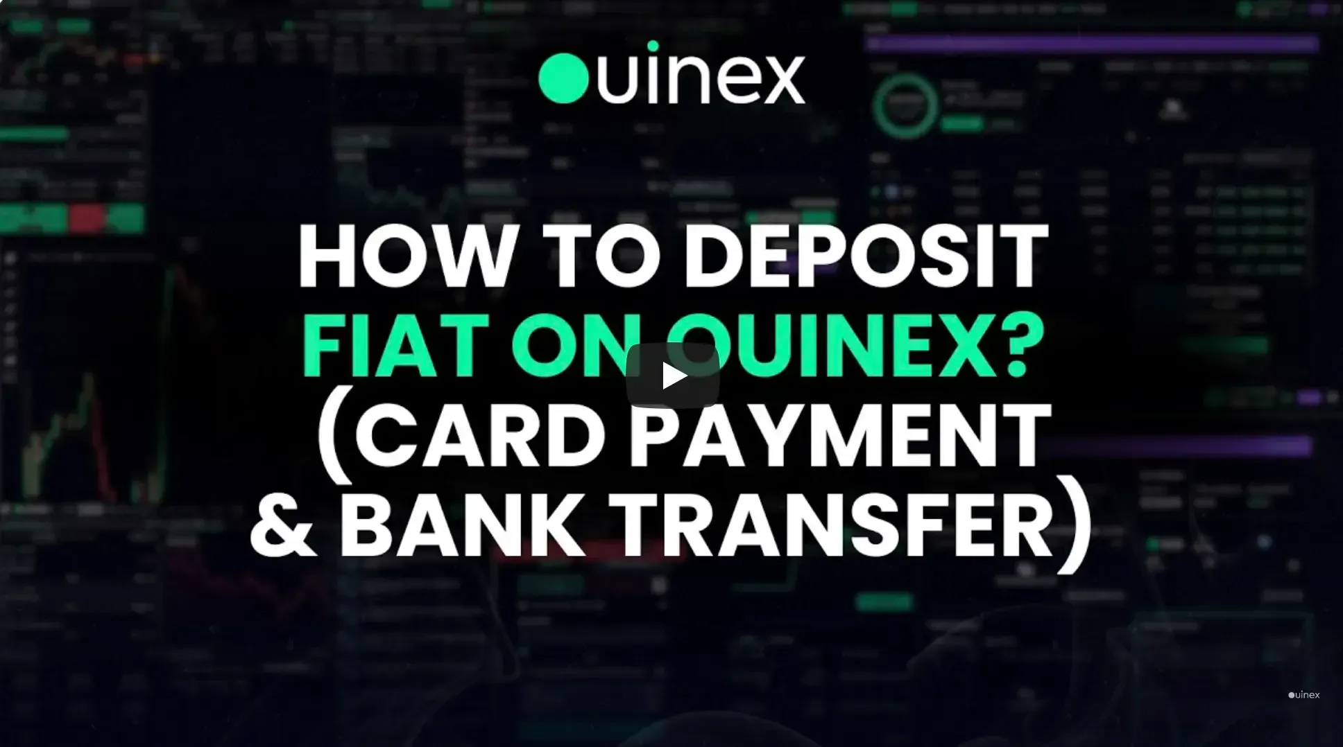 Learn how to deposit fiat into your Ouinex wallet