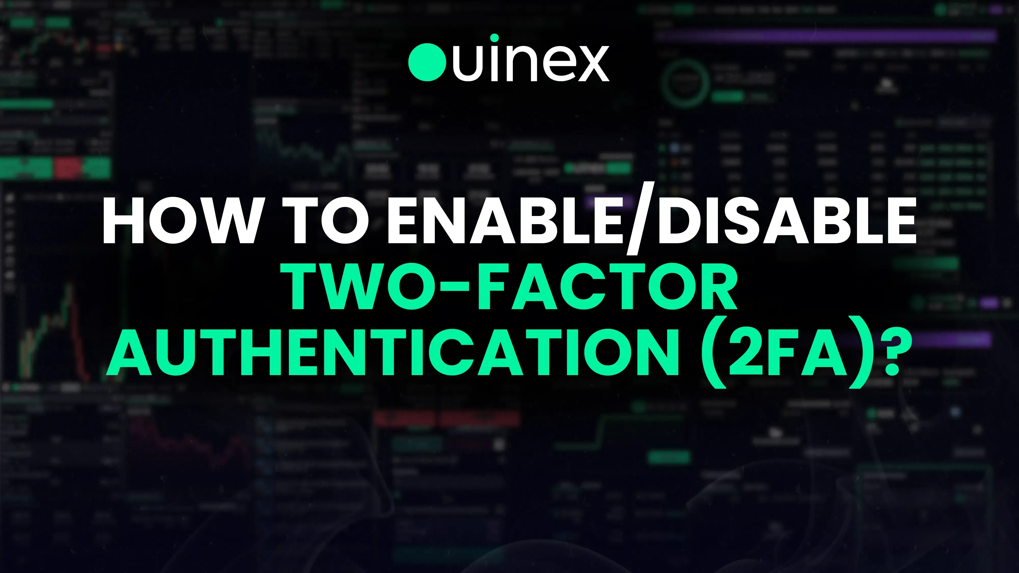 How to Enable Two-Factor Authentication