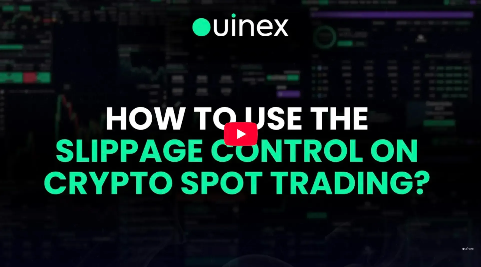 How to Use Slippage Control for Crypto Spot Trading on Ouinex