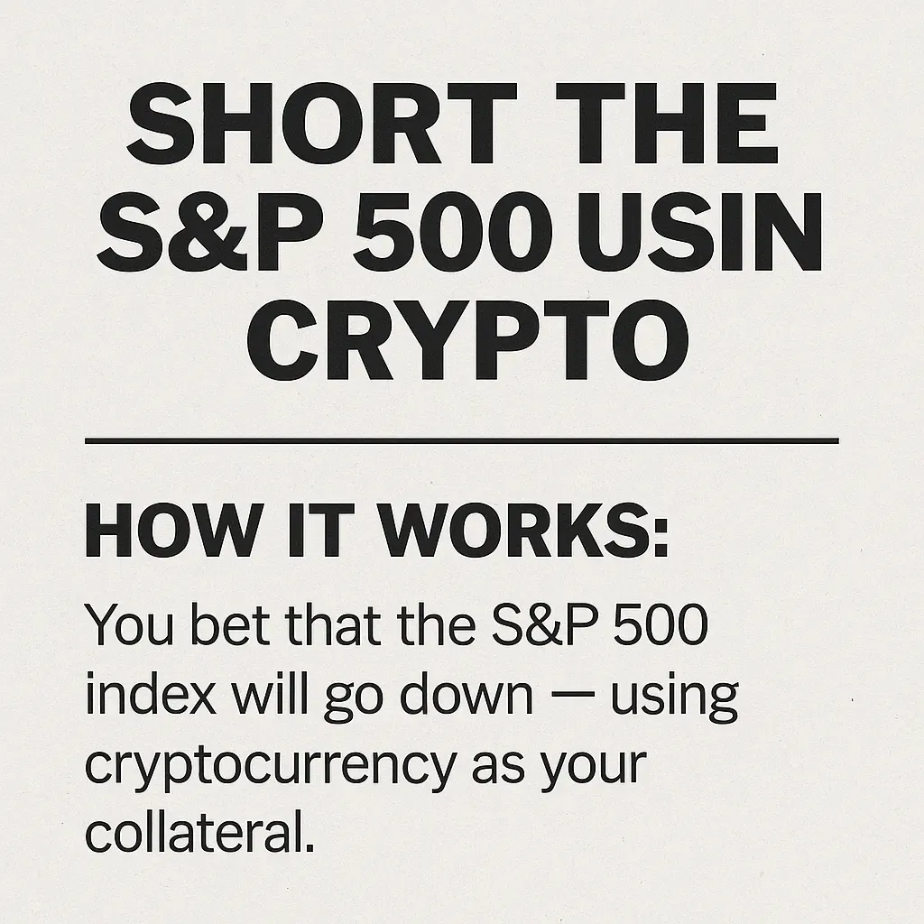 Short the S&P 500 Using Crypto