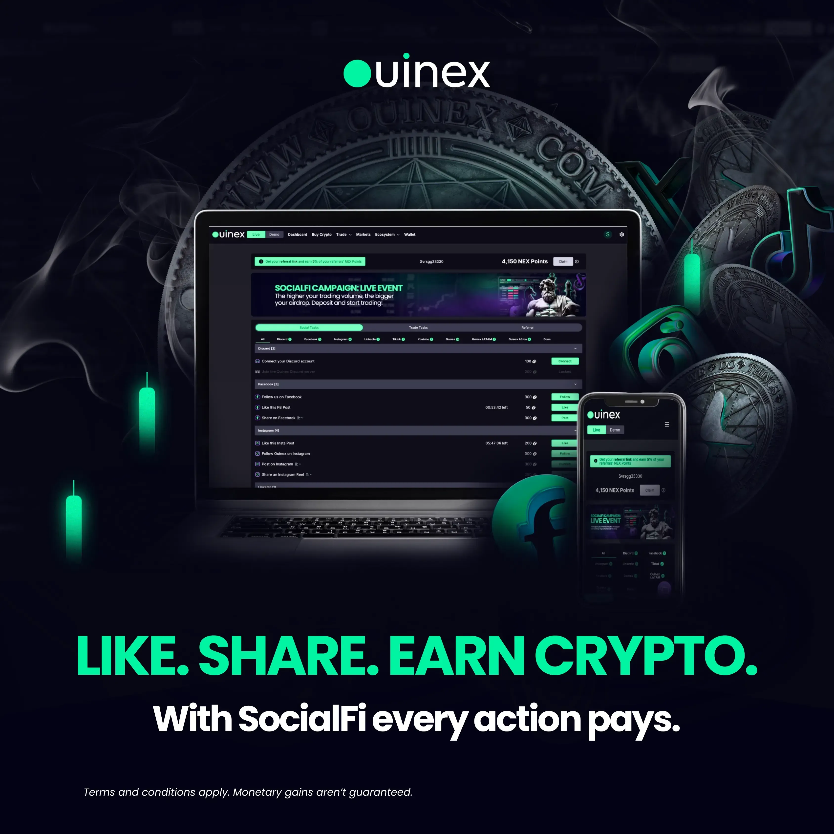 SocialFi Farm Crypto on Ouinex.webp