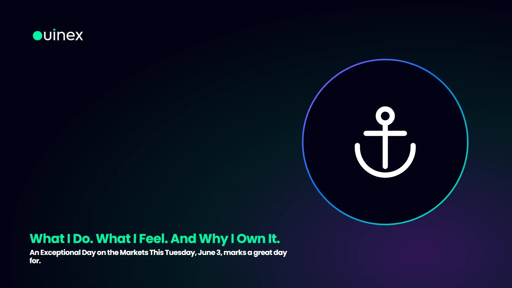 What I Do. What I Feel. And Why I Own It. — Ouinex Blog cover
