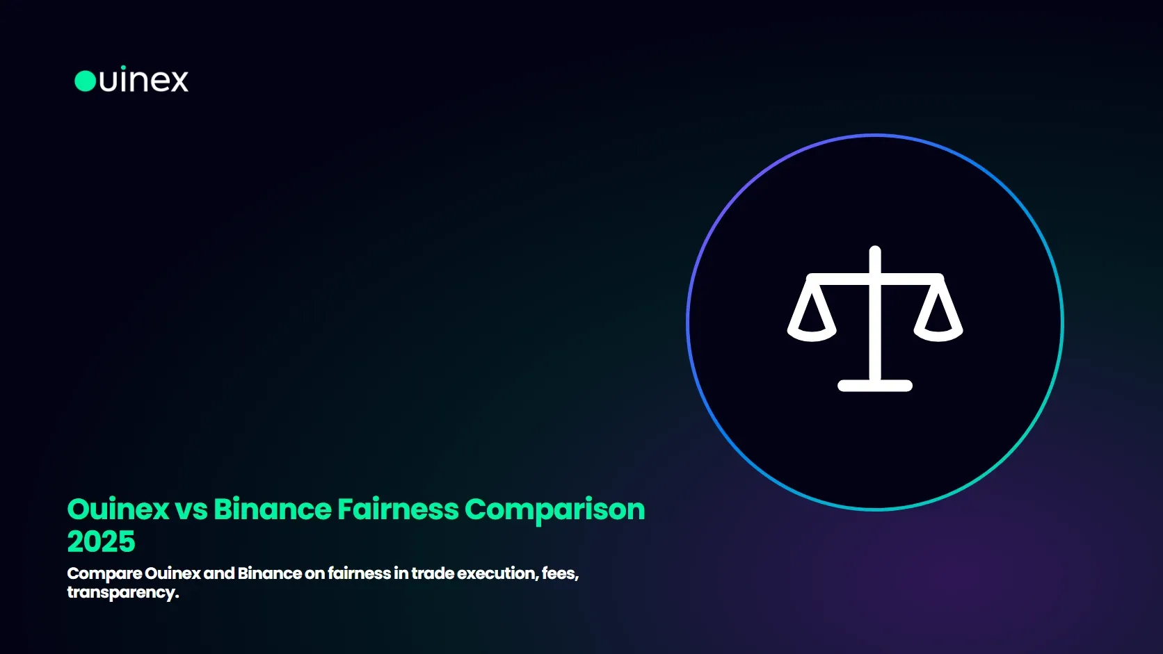 Ouinex vs Binance Fairness Comparison 2025 — Ouinex Blog cover