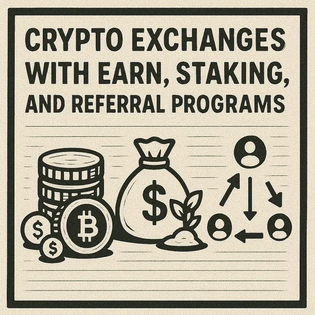 Crypto Exchanges With Earn, Staking, and Referral Programs