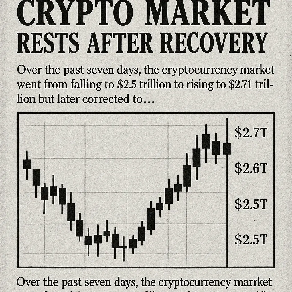 Crypto Market Pauses After $2.71T Recovery Rally