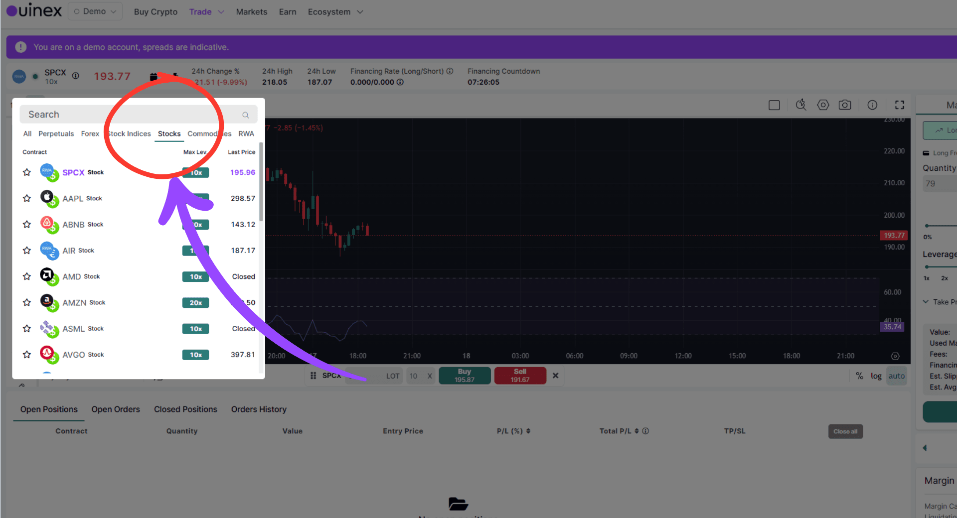 stocks ouinex